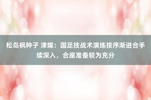 松岛枫种子 津媒：国足技战术演练按序渐进合手续深入，合座准备较为充分